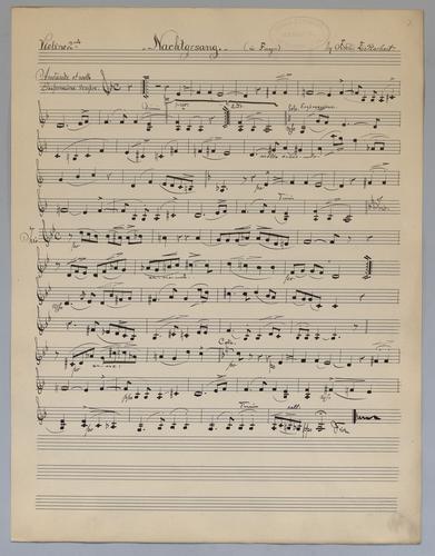 Nachtgesang : [no.] 1 - Parts: Violino 2