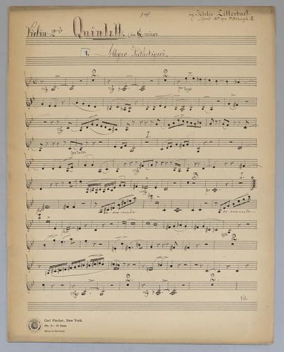 Quintett : [no.] 14 - Parts: Violin 2,