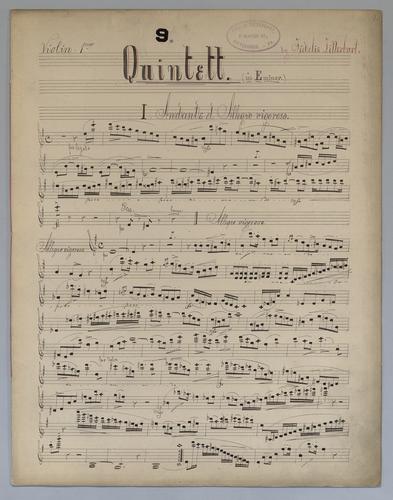 Quintett : [no.] 9 - Parts: Violin 1