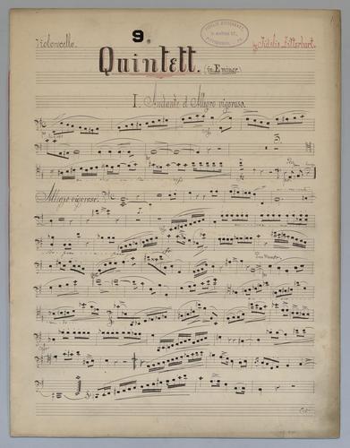 Quintett : [no.] 9 - Parts: Violoncello