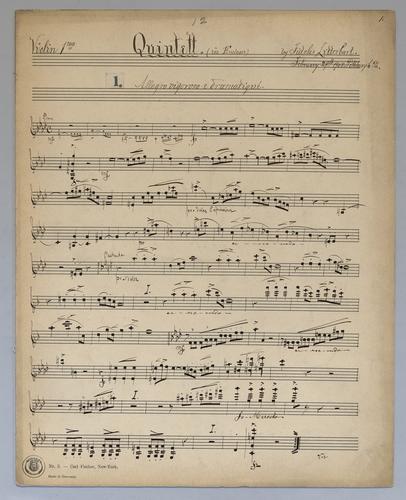 Quintett : [no.] 12 - Parts: Violin 1,