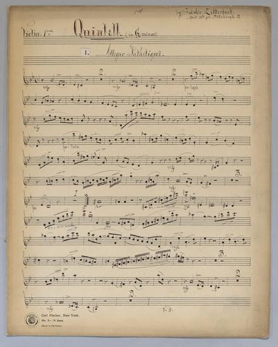Quintett : [no.] 14 - Parts: Violin 1,