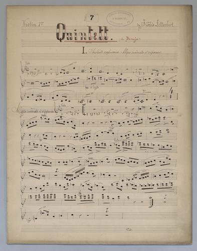 Quintett : [no.] 7 - Parts: Violin 1,