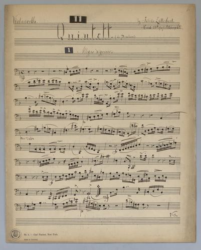 Quintett : [no.] 11 - Parts: Violoncello,