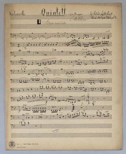 Quintett : [no.] 13 - Parts: Violoncello,