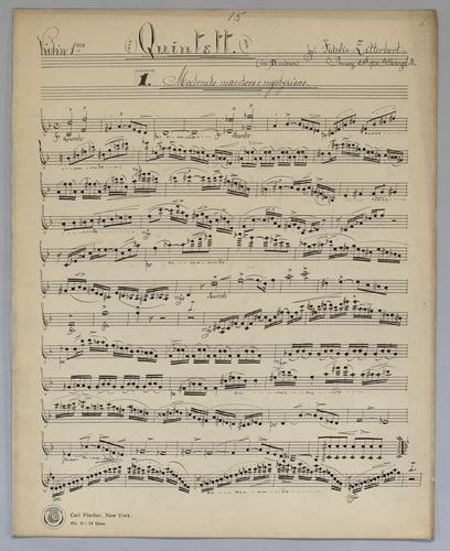 Quintett : [no.] 15 - Parts: Violin 1,