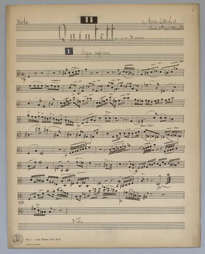 Quintett : [no.] 11 - Parts: Viola,