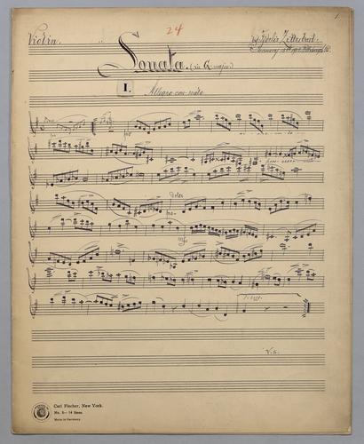 Sonata : [no.] 24 - Parts: Violin,