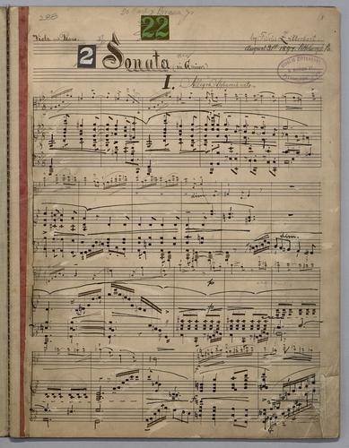 Sonata No. 2 - Score,
