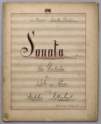 Sonata : [no.] 26 - Score,