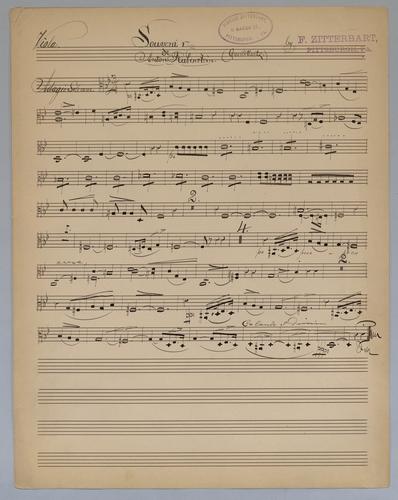 Souvenir de Anton Rubinstein - Parts: Viola