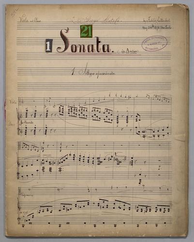 Sonata : [no.] 21 - Score,