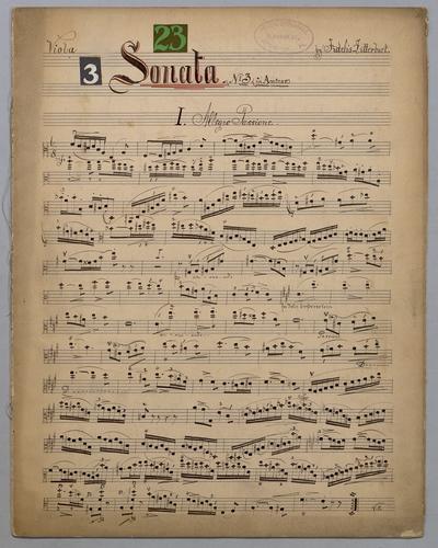 Sonata : [no.] 23 - Parts: Viola,