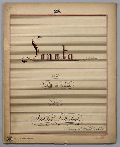 Sonata : [no.] 28 - Score,