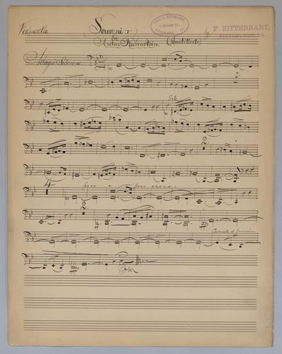 Souvenir de Anton Rubinstein - Parts: Violoncello