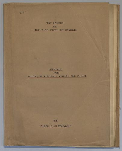 The Legend of the Pied Piper of Hamelin - Score,
