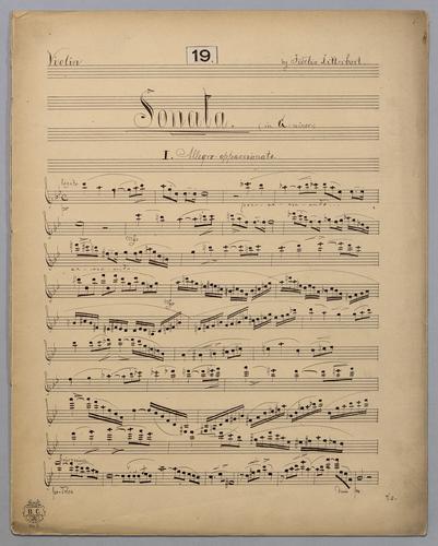 Sonata No. 19 - Violin,