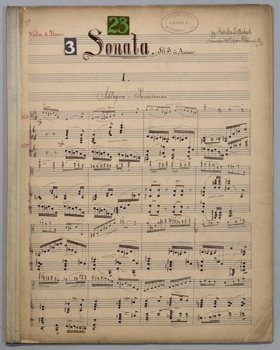 Sonata : [no.] 23 - Score,