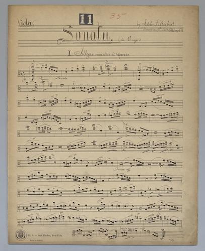 Sonata : [no.] 35 - Parts: Viola,