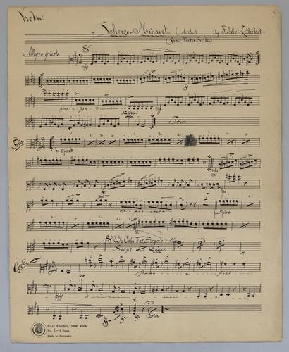 Scherzo-Minuet - Parts: Viola