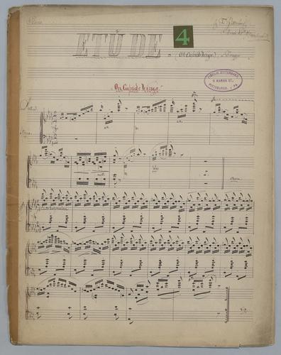 Etude : [no.] 4 : On Cupid's Wings : in Db Major : [for] Piano,