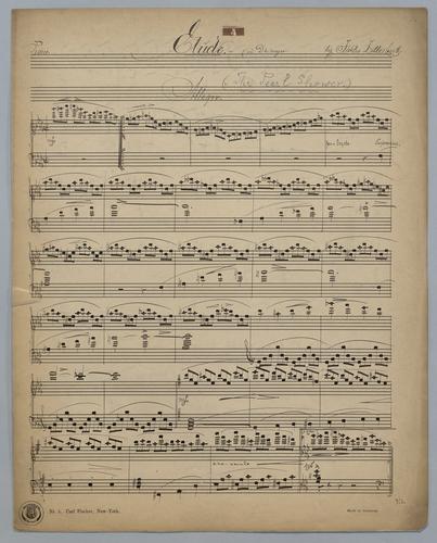 Etude : [no.] 4 : in Db Minor : The Pearl Shower : [for] Piano,