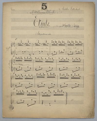 Etude : [no.] 5 : in Ab Major : Woggle Brig : [for] Piano