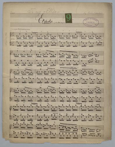 Etude : [no.] 9 : in Ab Major : [for] Piano