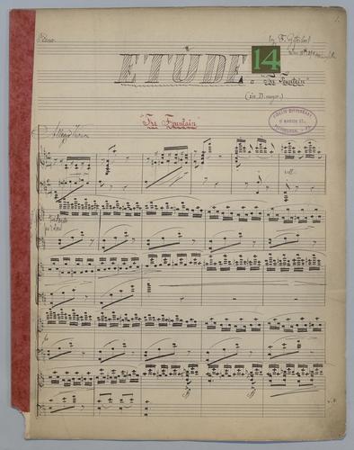 Etude : [no.] 14 : The Fountain : in D Major : [for] Piano,