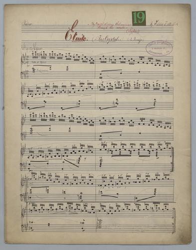 Etude : [no.] 19 : The Crystal : in A Major : [for] Piano