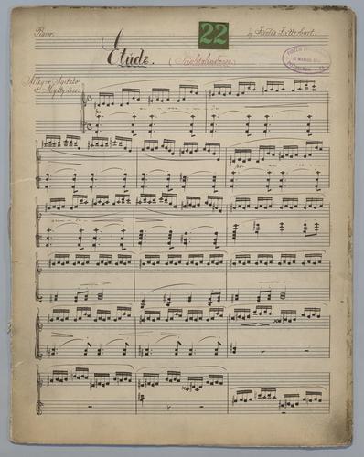 Etude : [no.] 22 : Nightshadows : [for] Piano