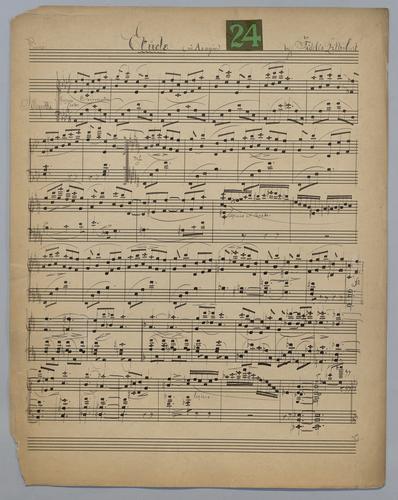 Etude : [no.] 24 : in Ab Major : [for] Piano