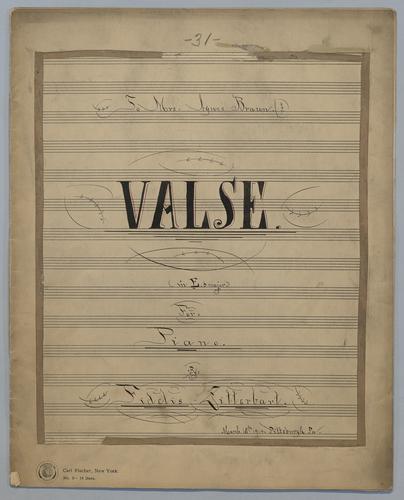 Valse : in Eb Major : for Piano,