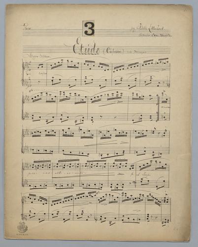 Etude : [no.] 3 : Caprice : in Db Major : [for] Piano,