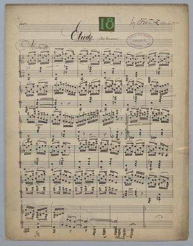 Etude : [no.] 18 : The American : [for] Piano