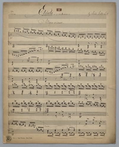 Etude : [no.] 2 : in A Minor : [for] Piano,