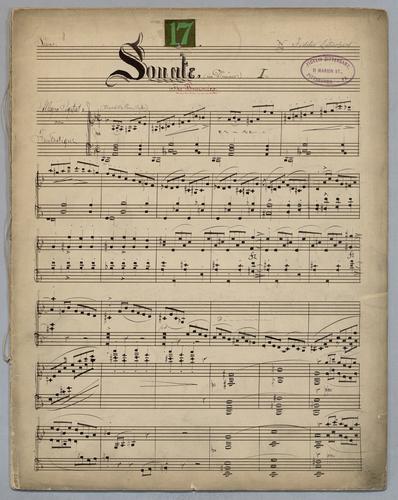 Sonate : [no.] 17 : in D Minor : The Brownies : [for] Piano