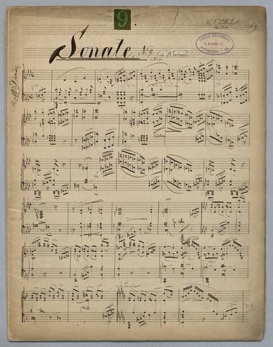 Sonate : No. 9 : in F Minor : [for piano],