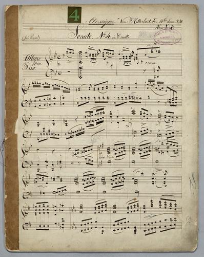 Sonate : [no.] 4 : Classique : in G Moll : für Piano,
