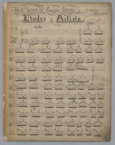 Etüdes de Artiste : [no. 1-5 : for Piano],