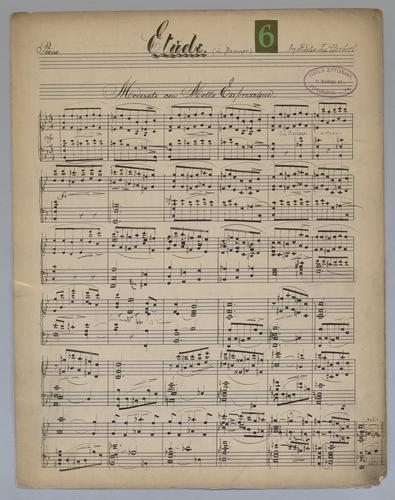 Etude : [no.] 6 : in Bb Major : [for] Piano