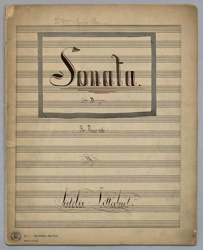Sonata : in D Major : for Piano solo,