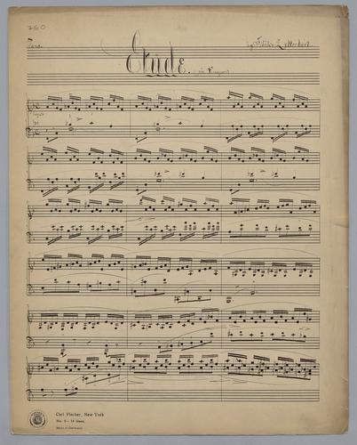 Etude : in F Major : [for] Piano