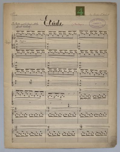 Etude : [no.] 4 : Star Rays : [for] Piano