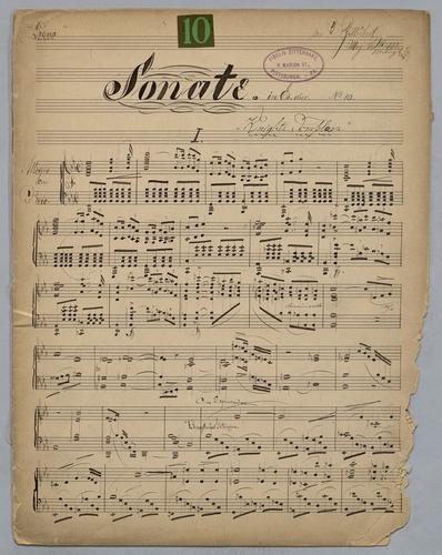 Sonate : No. 10 : in Eb Dur : Knights Templars,