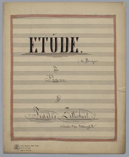 Etude : in Bb Major : for Piano,