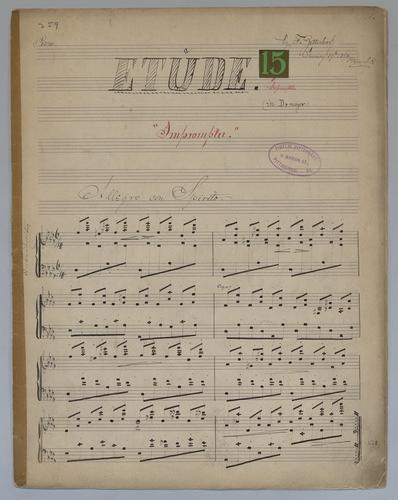 Etude : Impromptu : in Db Major : [for] Piano,