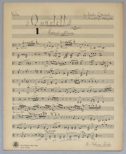 Quartett : [no.] 86 - Parts: Viola,