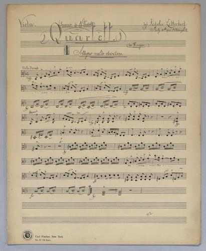 Quartett : [no.] 88 - Parts: Viola,