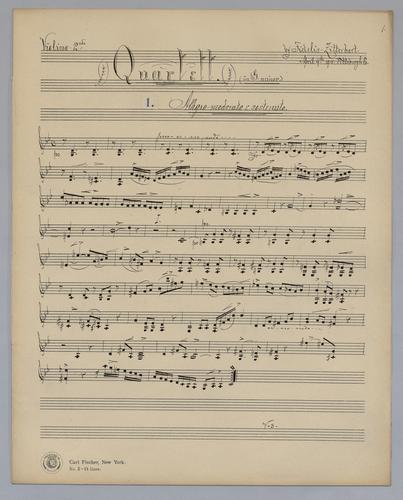 Quartett : [no.] 75 - Parts: Violin 2,